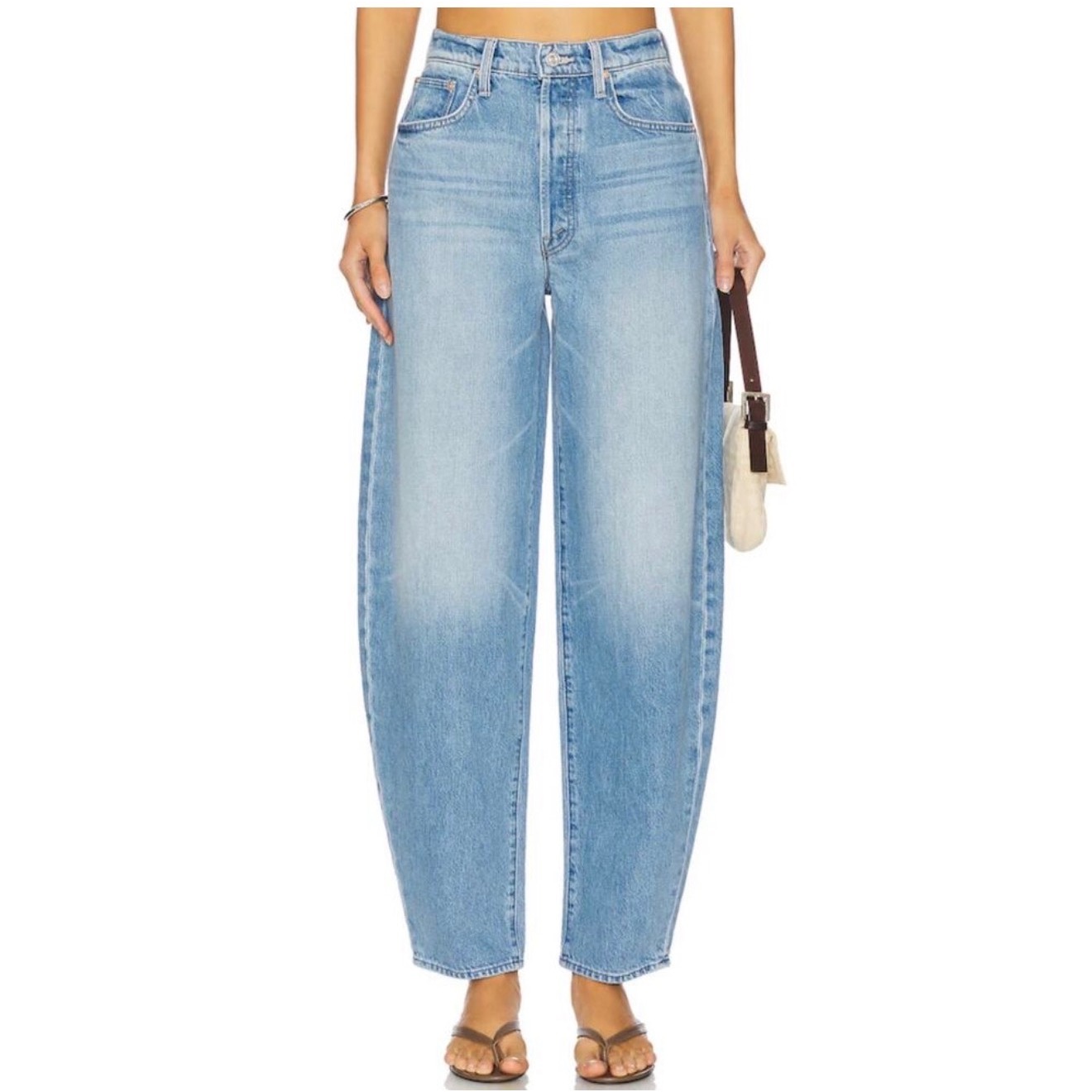 Mother Superior Jeans The Fangirl Button Skimp Barrel Leg Funk N Flair 26 Baggy